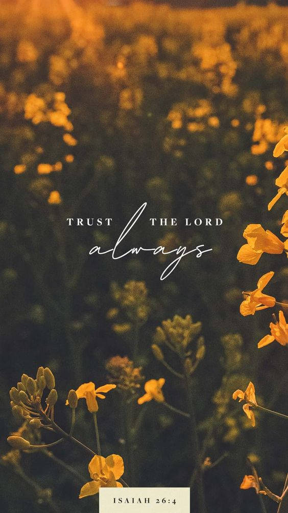 Trust The Lord Quote Background