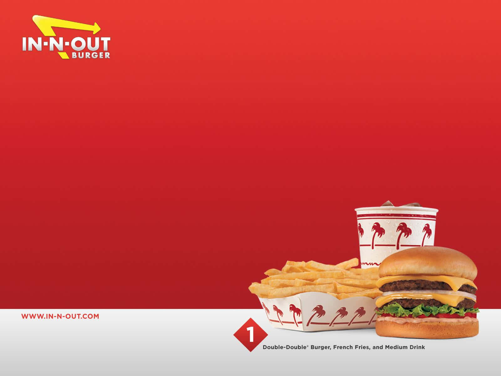 Try In-n-out's Delightful Burgers Today Background