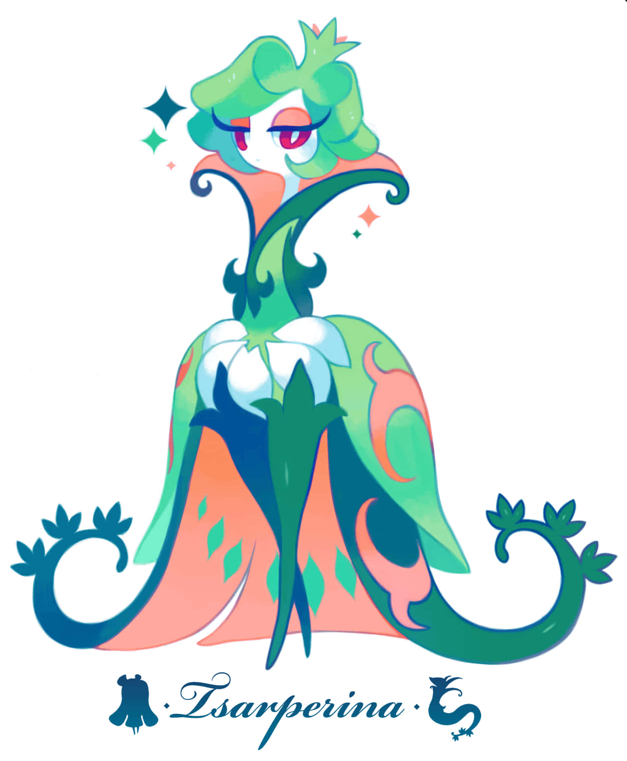 Tsareena Pokemon Artwork Background