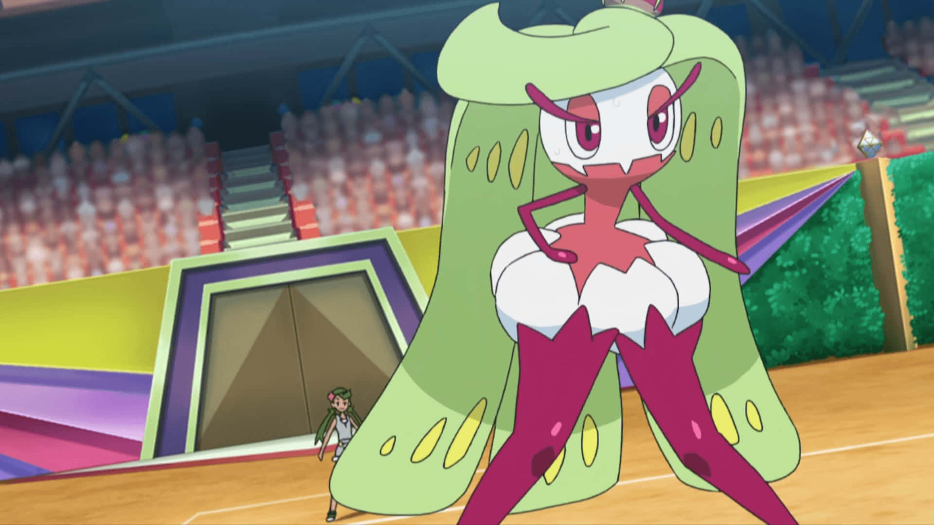 Tsareena Pokemon Battle Stance Background