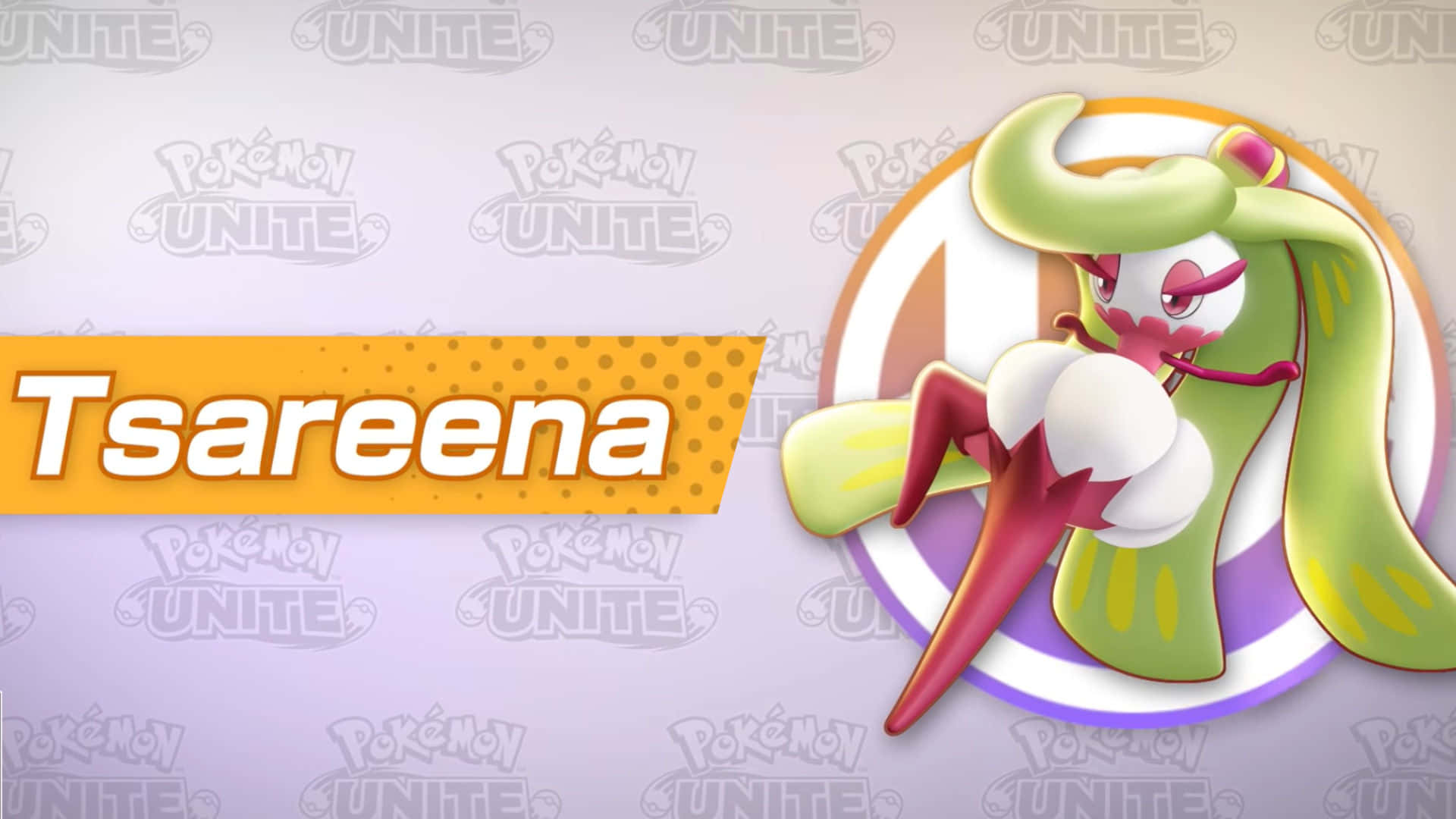 Tsareena Pokemon Unite Promotional Art Background