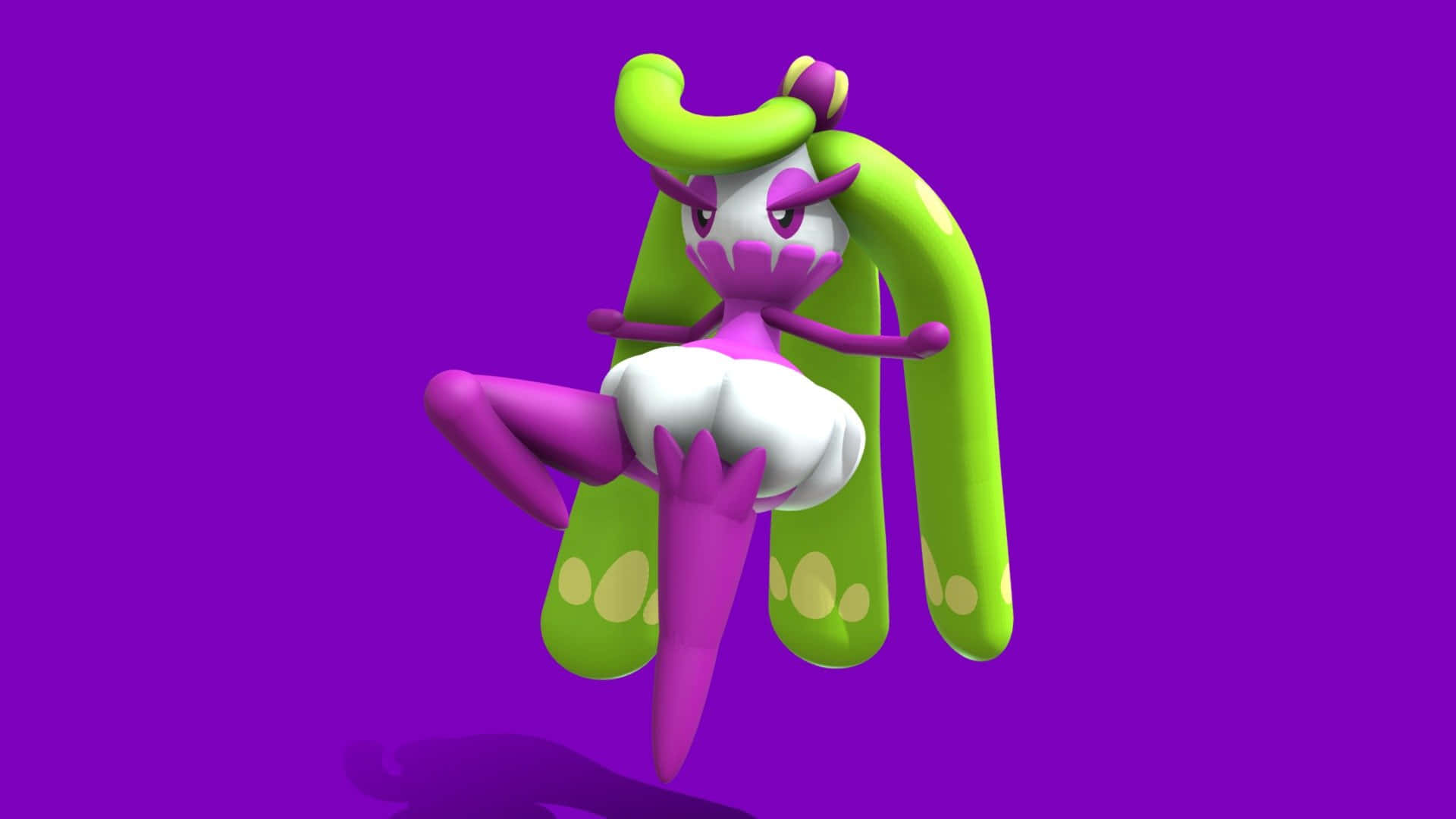 Tsareena Pokemon3 D Model Pose Background