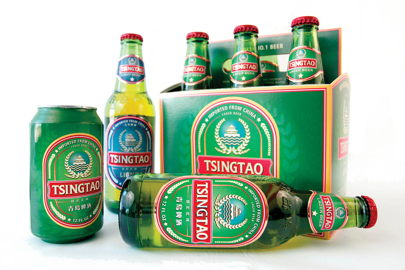 Tsingtao Alcoholic Beverage Background