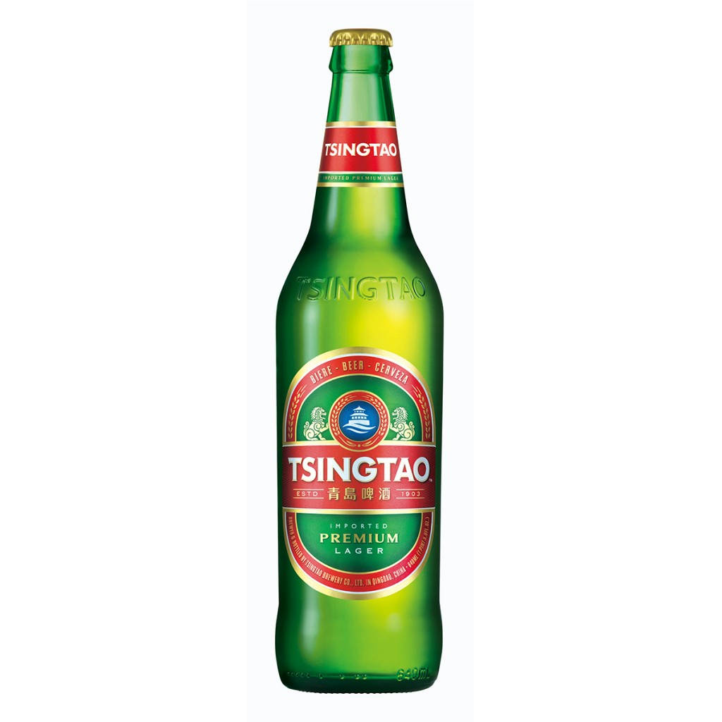 Tsingtao Premium Bottle Background