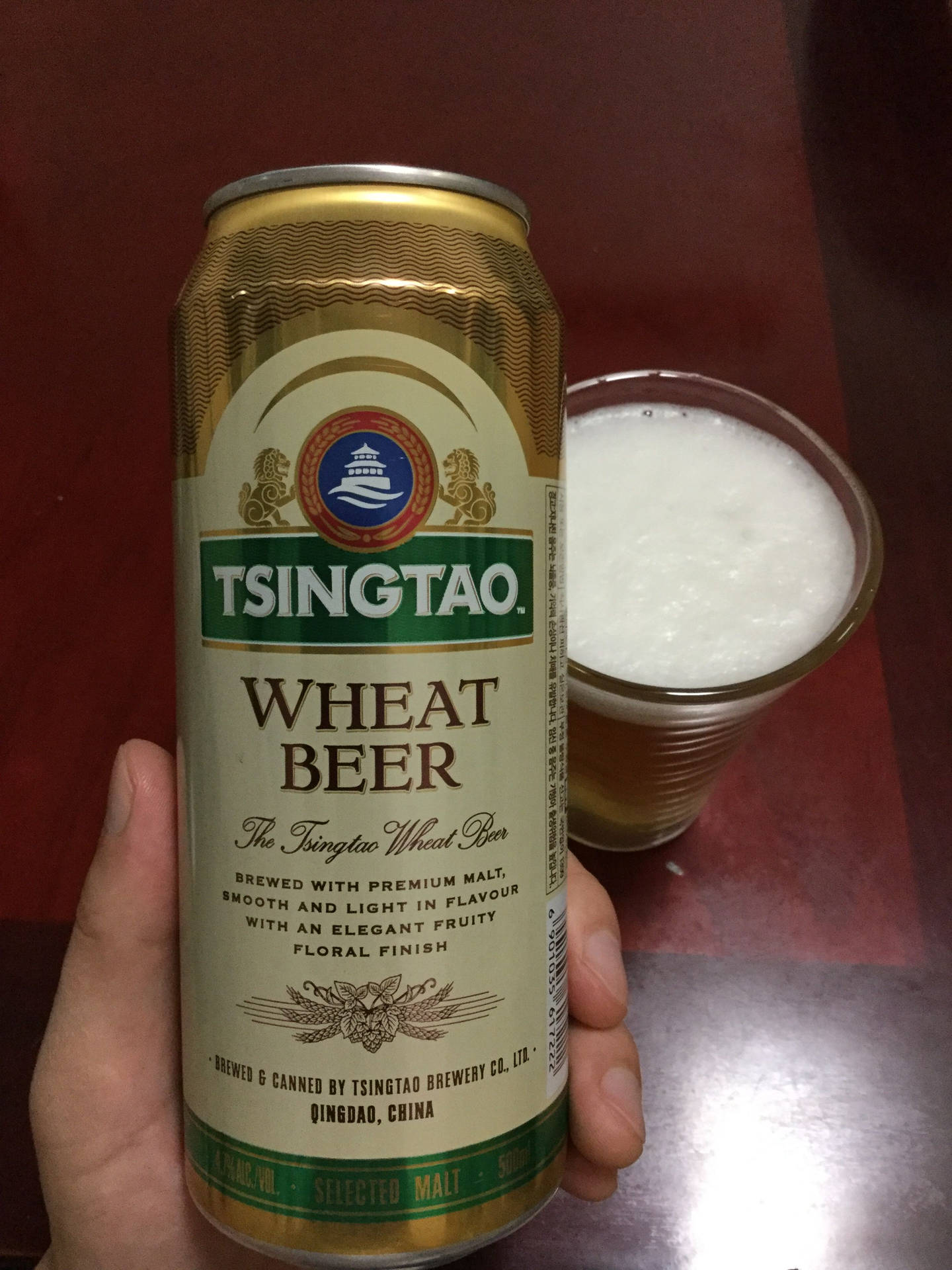 Tsingtao Wheat Beer Background