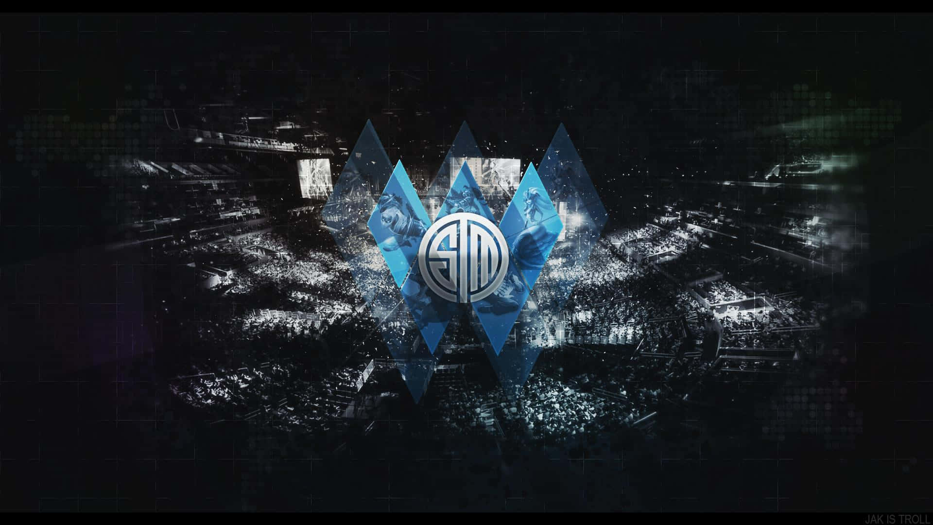 Tsm And Crowd Black Background