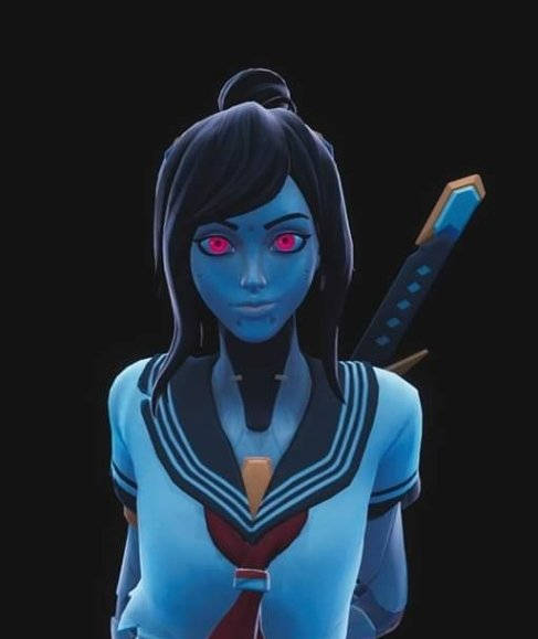 Tsuki Fortnite Blue Skin