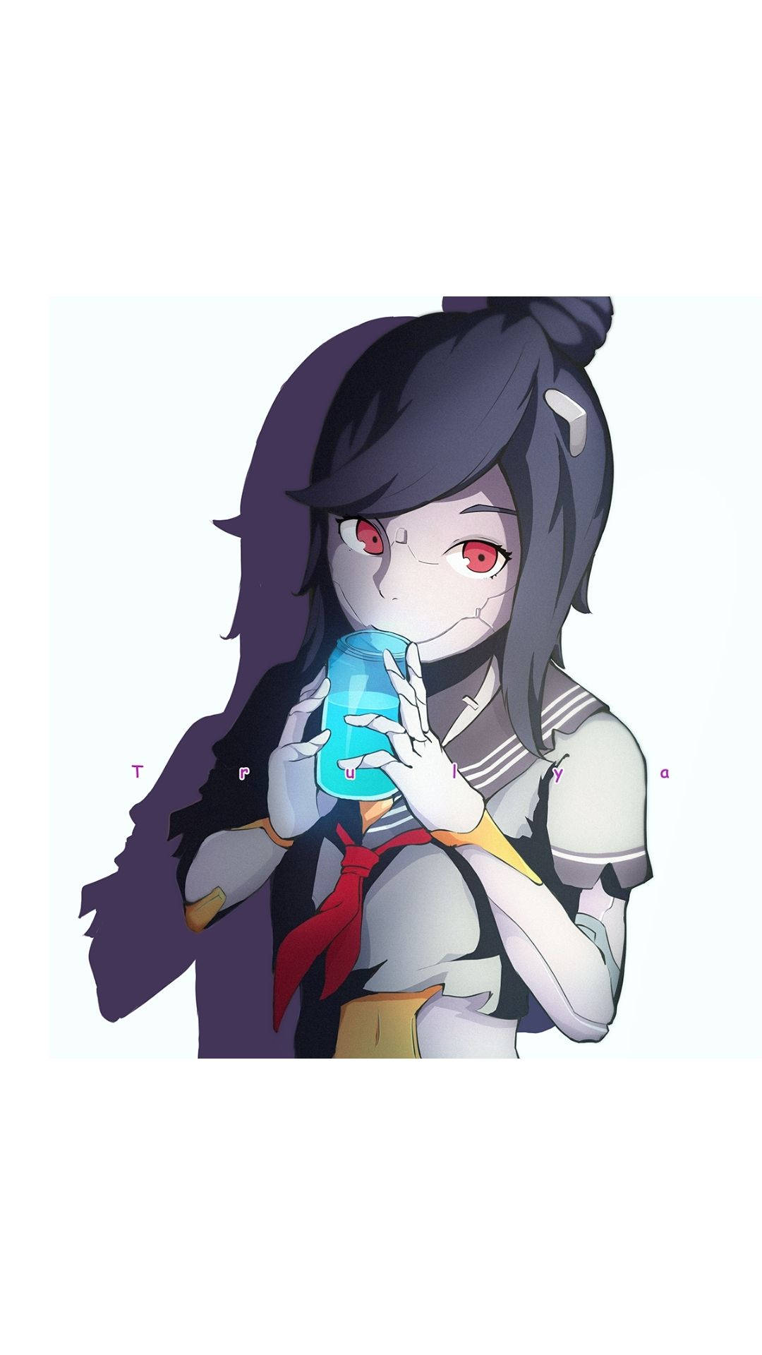 Tsuki Fortnite Sipping Water Background