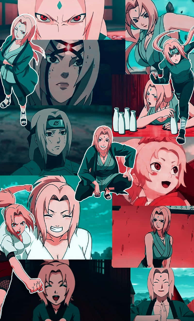 Tsunade Iphone Collage Background