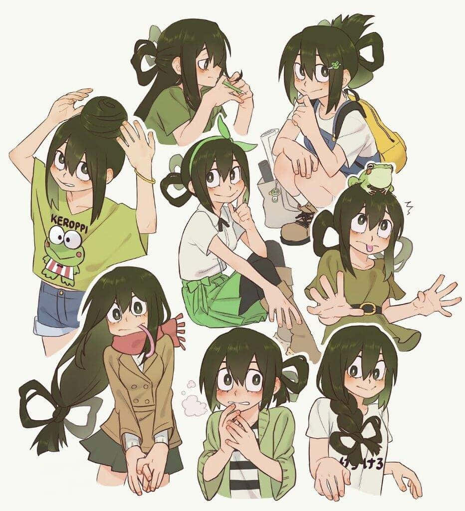 Tsuyu Asui Enjoying The Nature