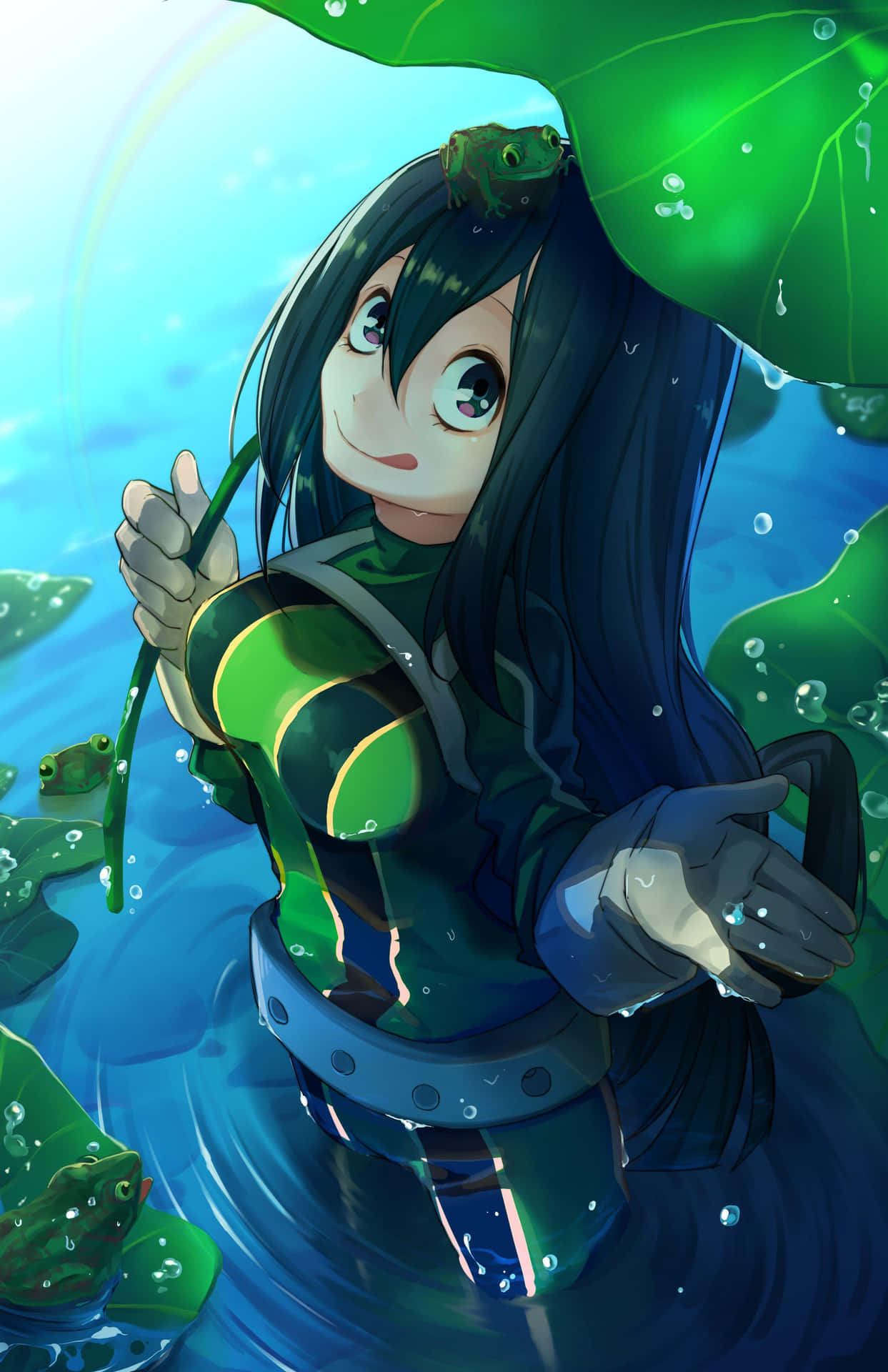 Tsuyu Asui From My Hero Academia Background