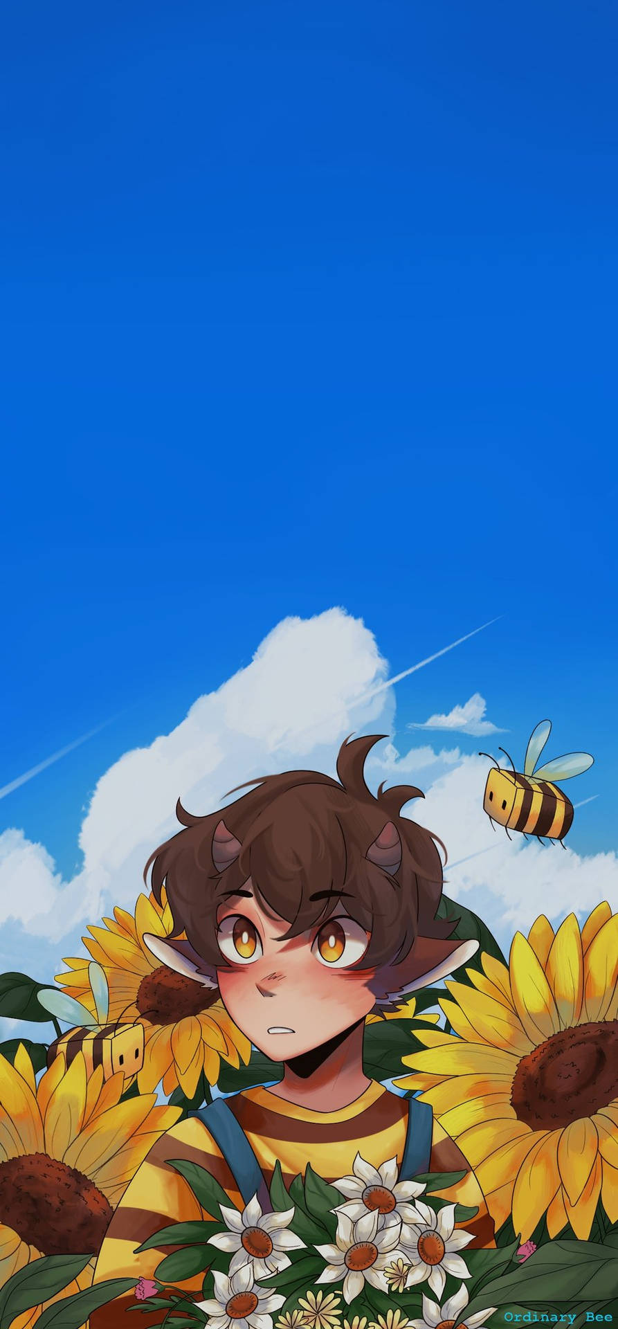 Tubbo Sunflower Field Background