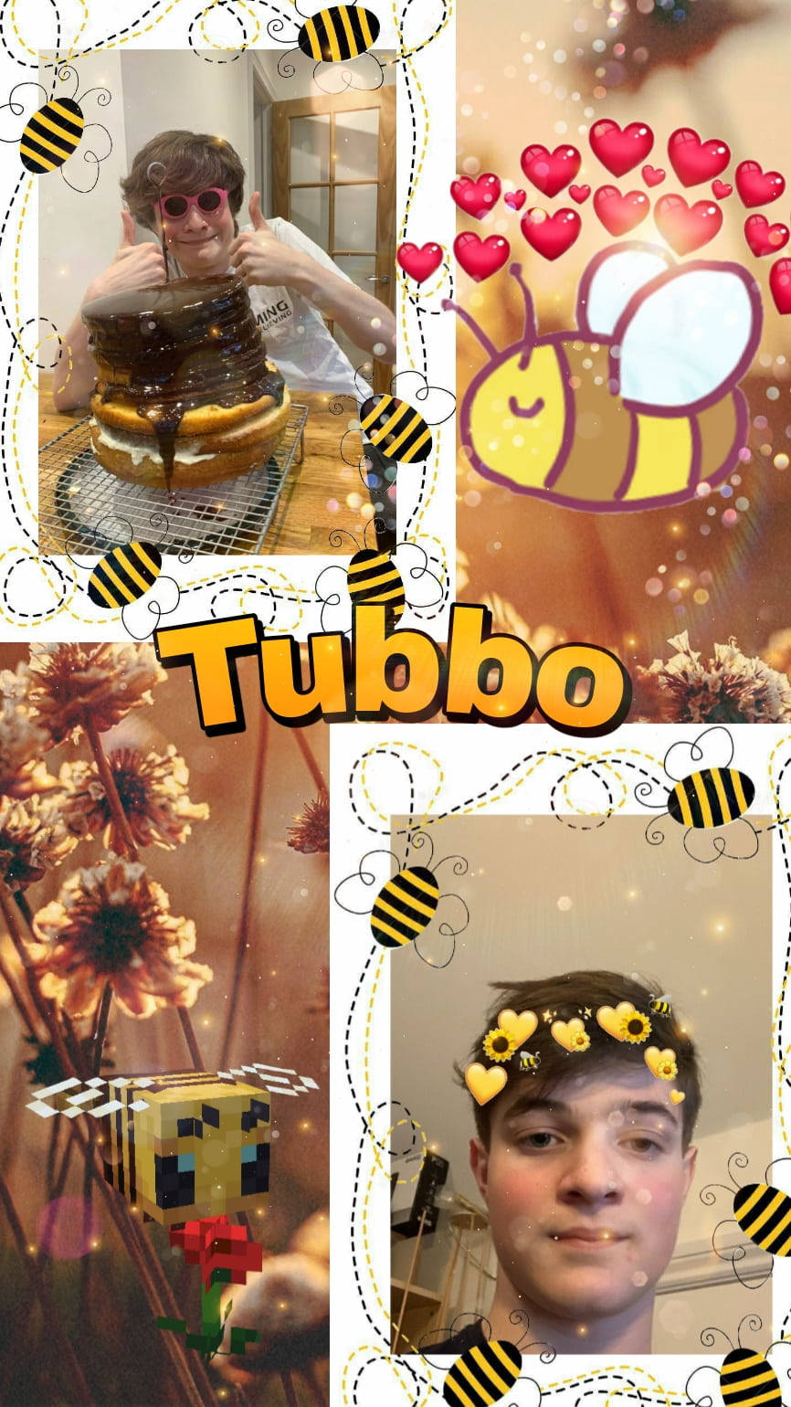 Tubbo Yellow Bee-themed Background