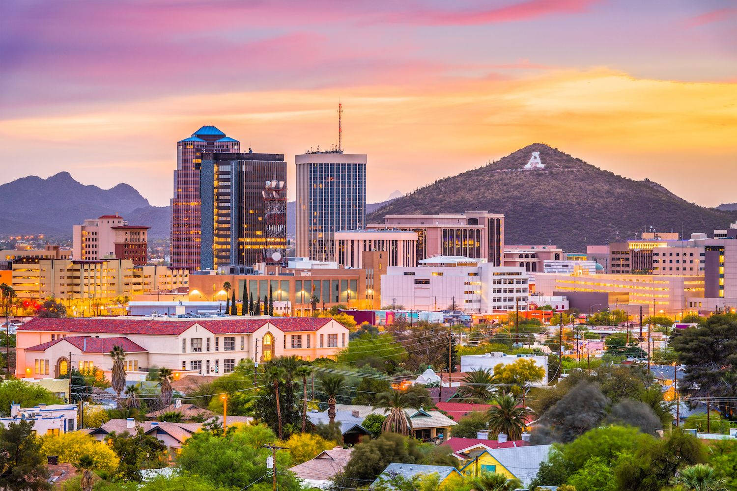 Tucson City View Background