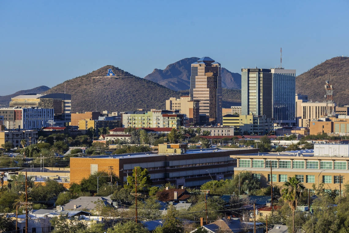 Tucson Daytime City View Background