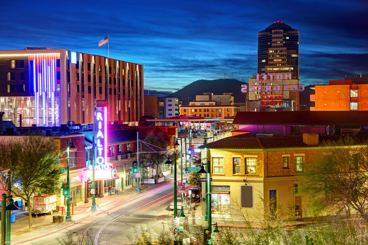 Tucson Rialto Building Commercial Block Background