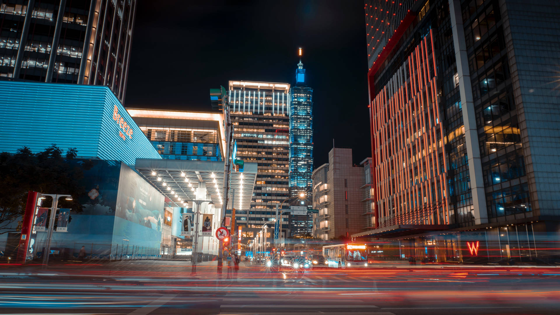 Tulsa At Night Long Exposure