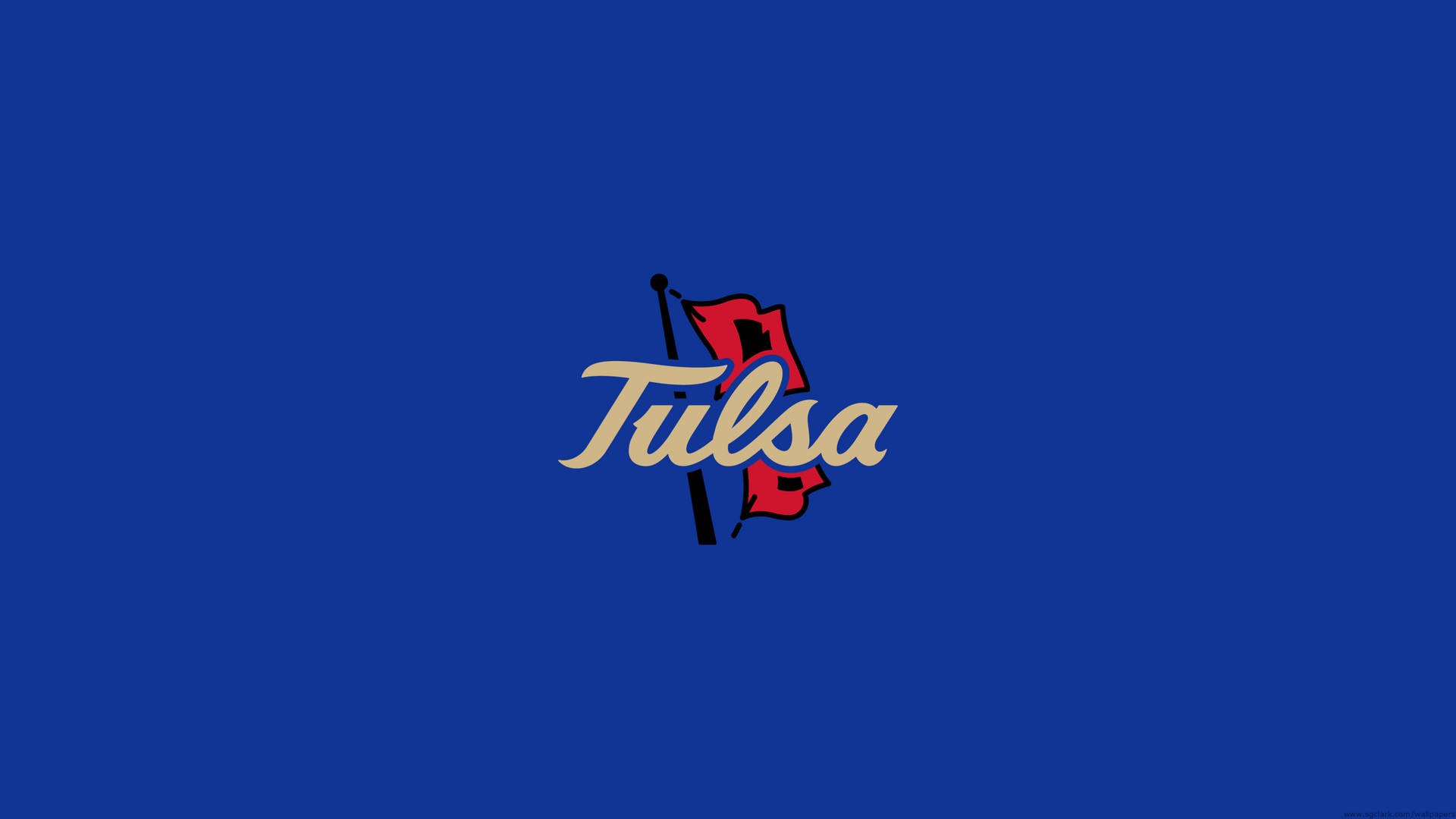 Tulsa Golden Hurricane Logo Blue Background Background