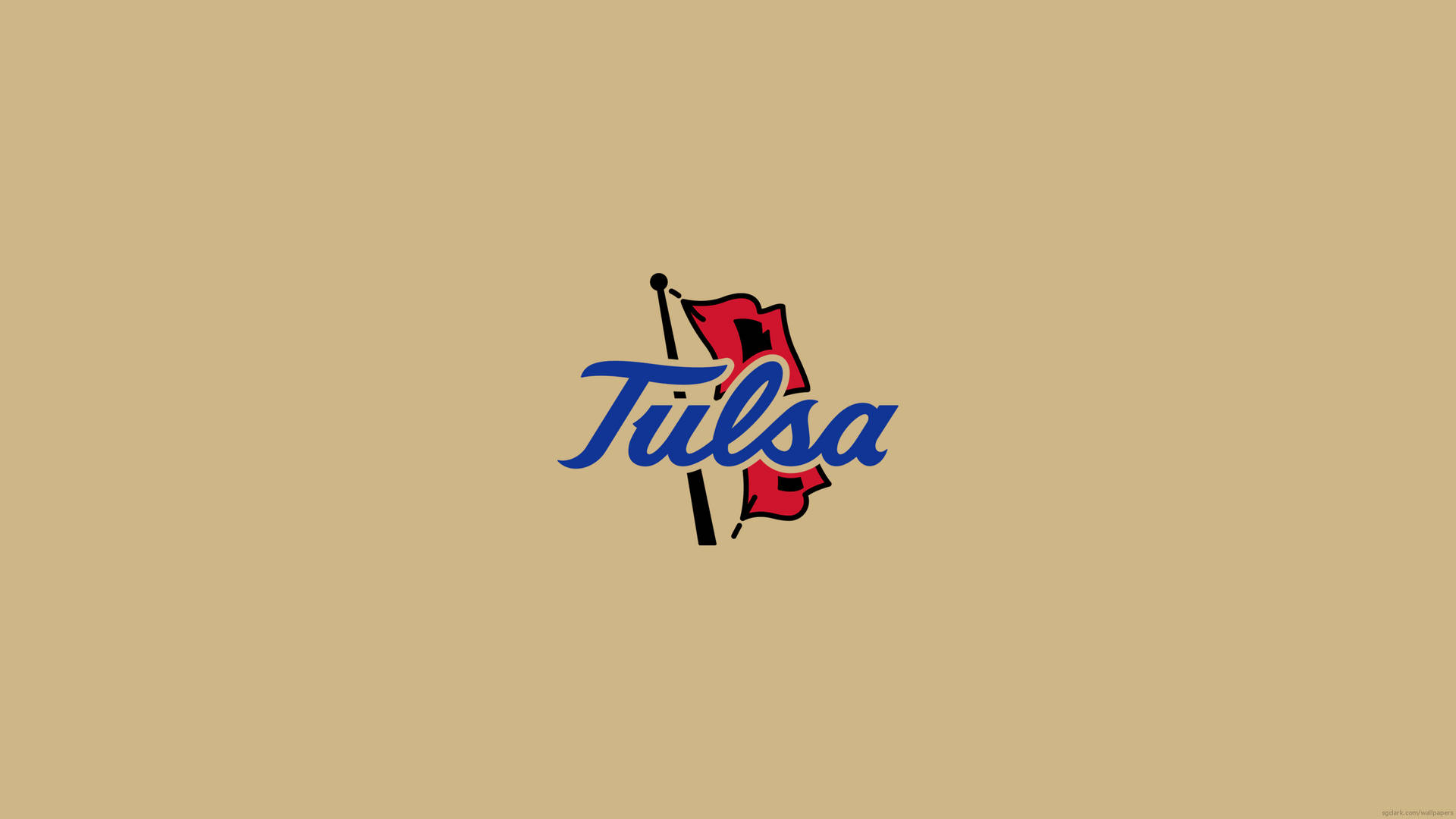 Tulsa Golden Hurricane Logo Cream Background Background