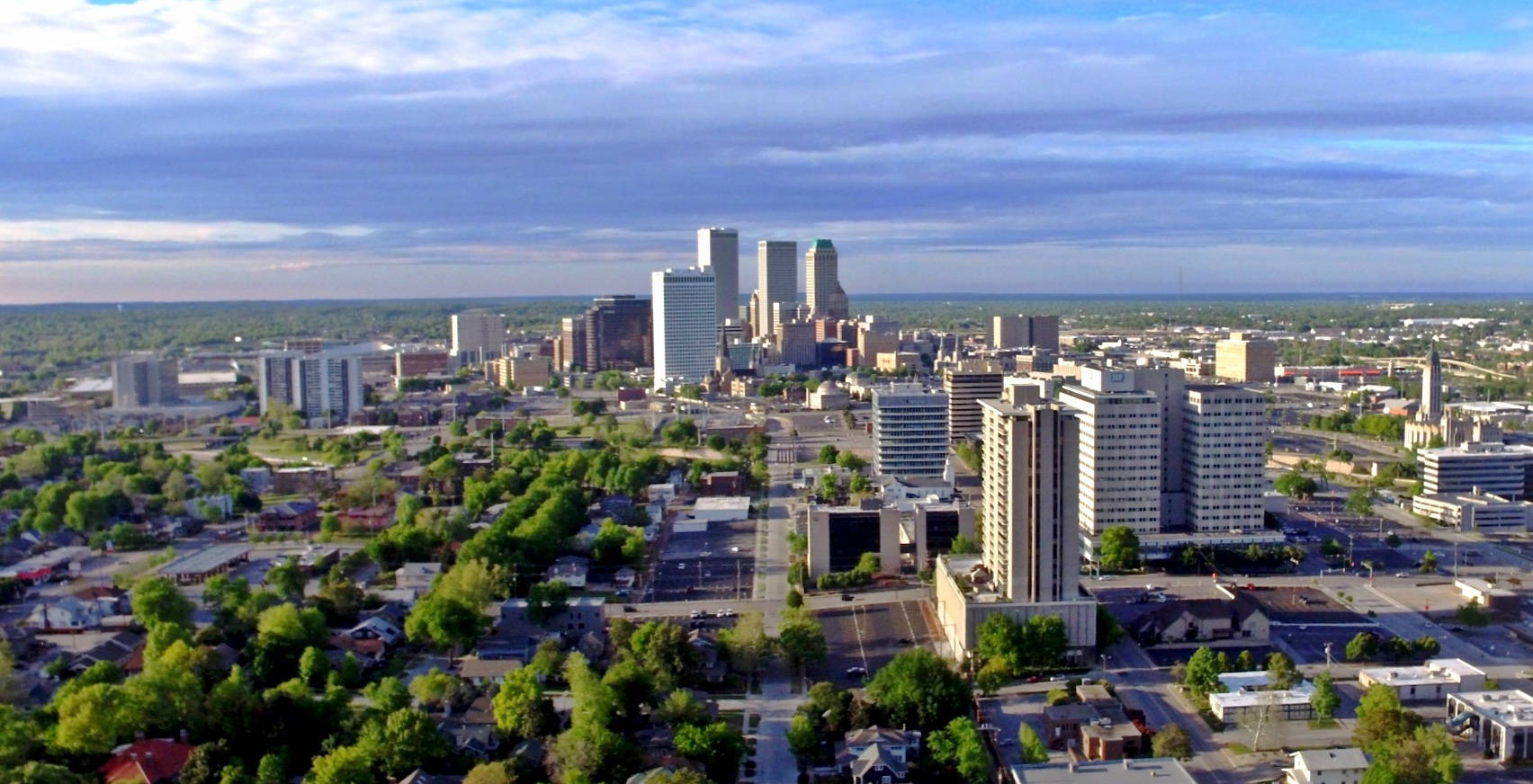 Tulsa Oklahoma Horizon Skyline Background