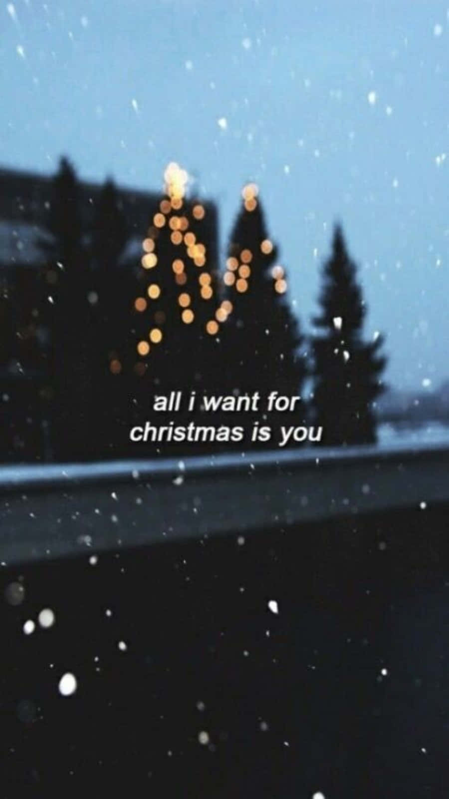 Tumblr Christmas All I Want Is You Background