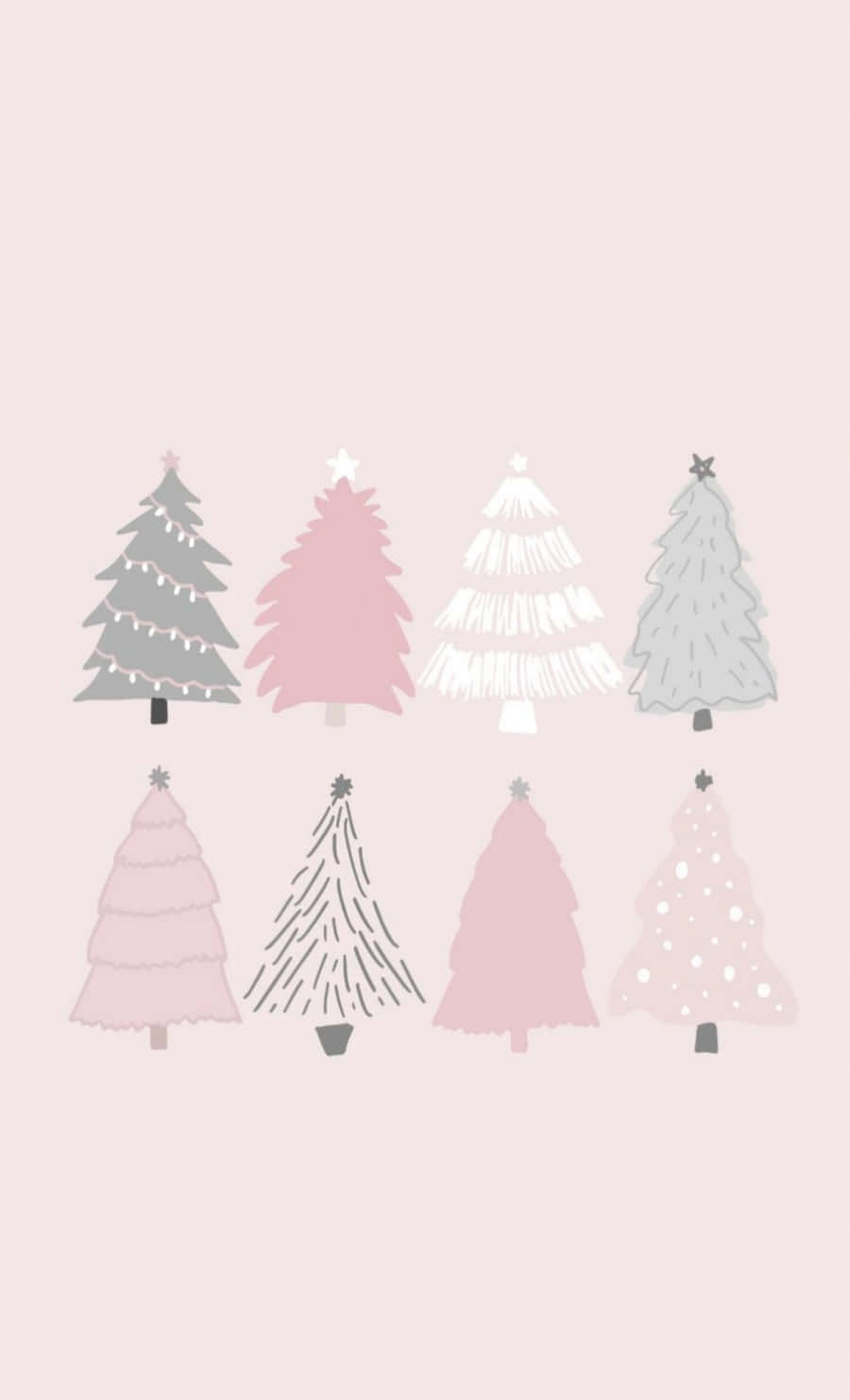 Tumblr Christmas Colorful Christmas Trees Background