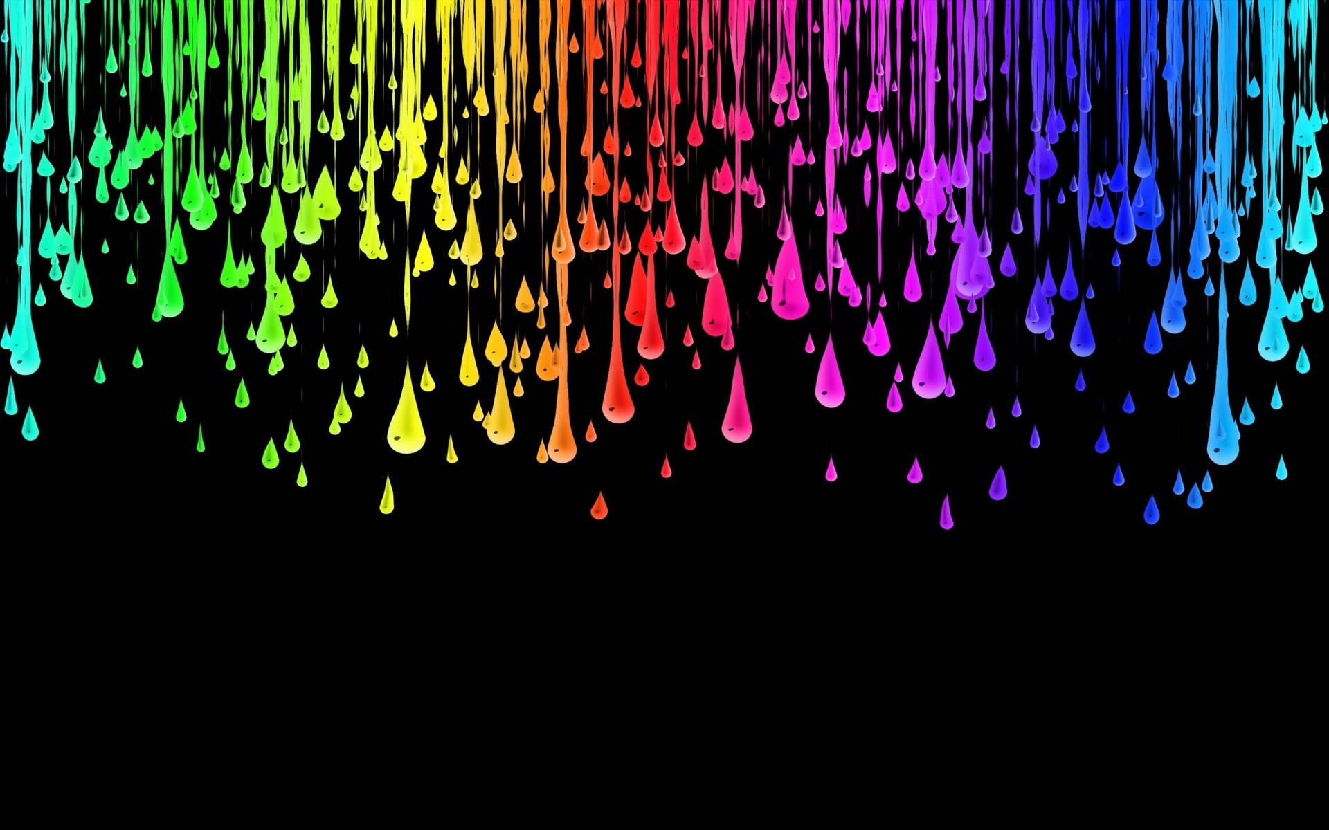 Tumblr Colorful Teardrops Art Background