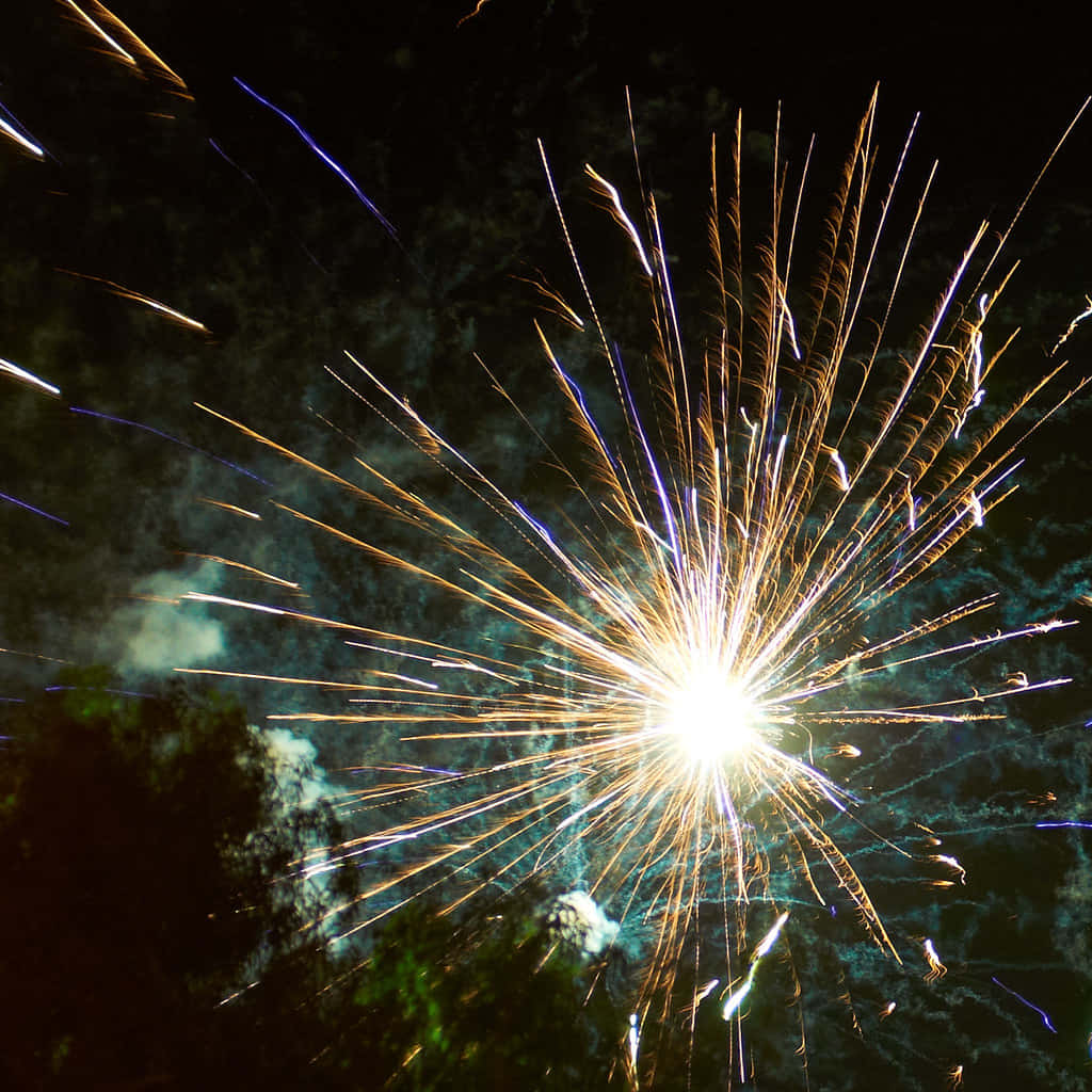 Tumultuous Firework Sky Background