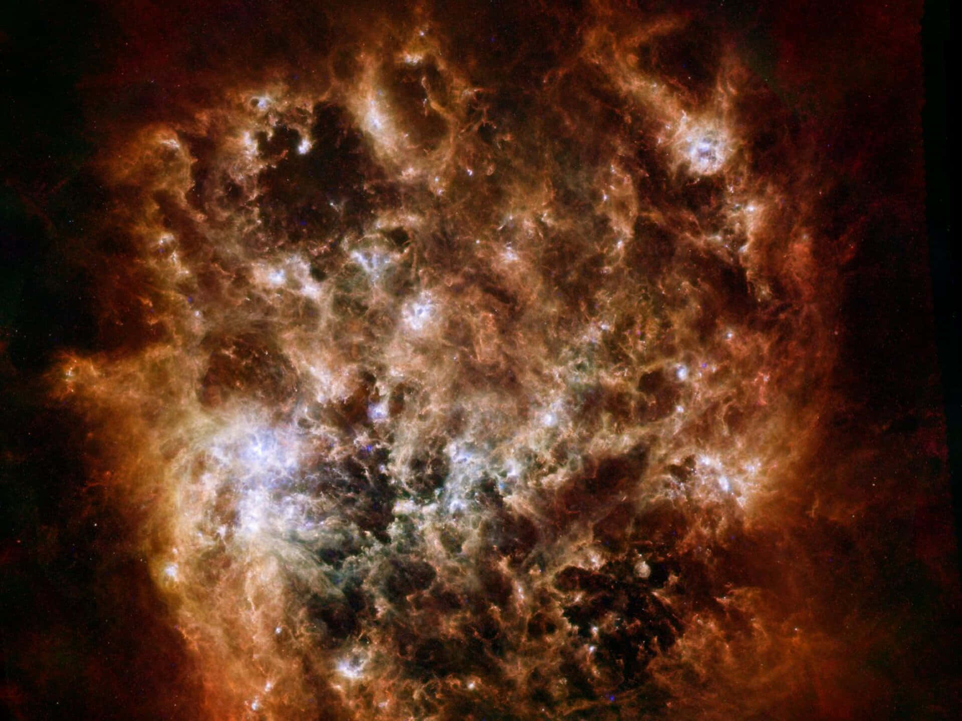 Tumultuous Galaxy Clouds Background