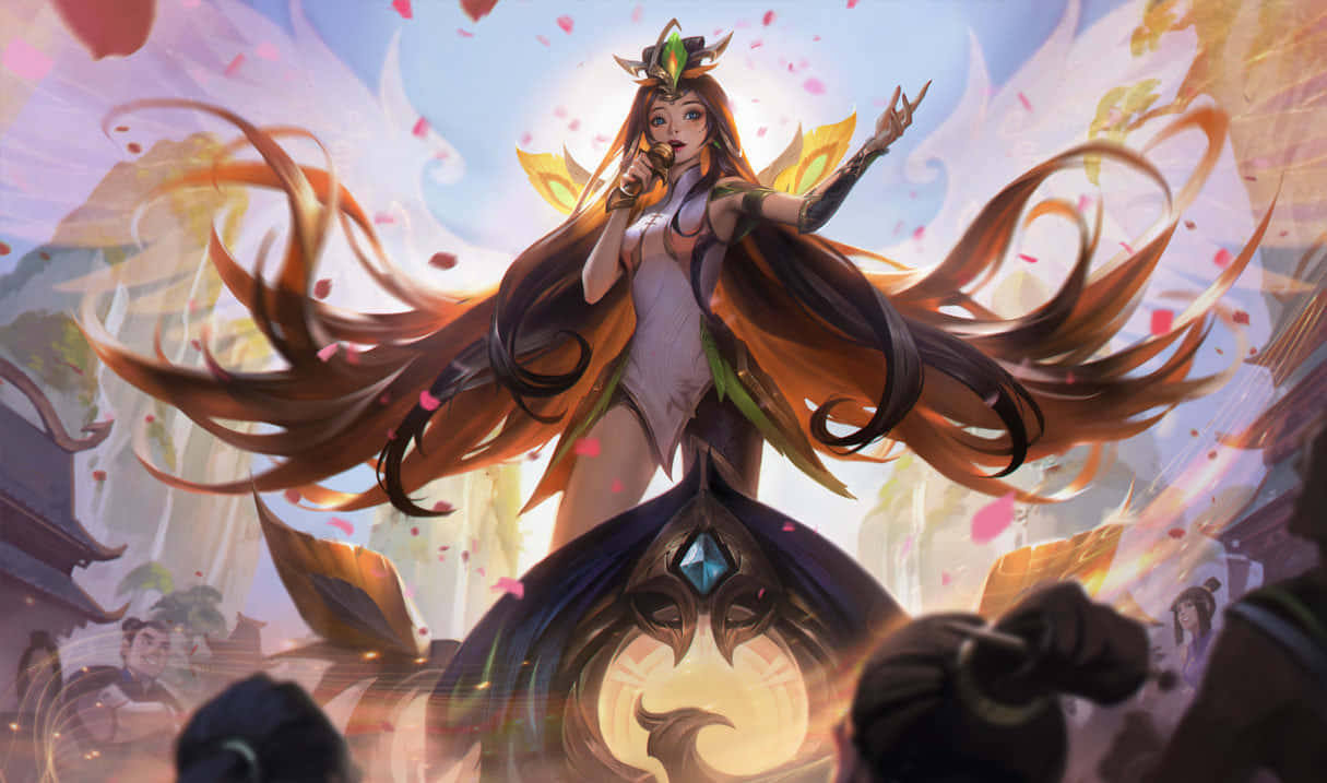 Tumultuous Irelia Poster Background