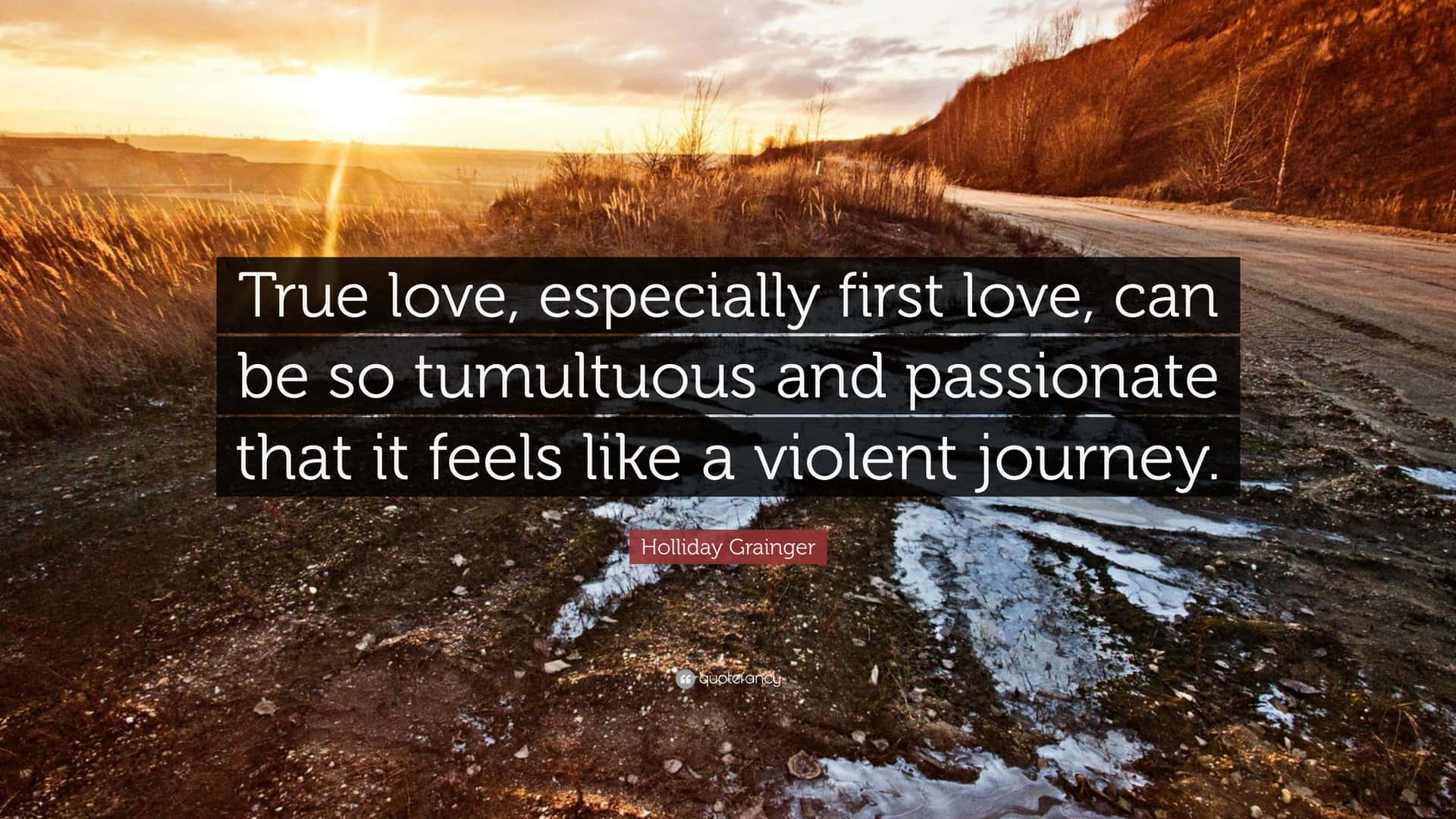 Tumultuous Love Quote Background