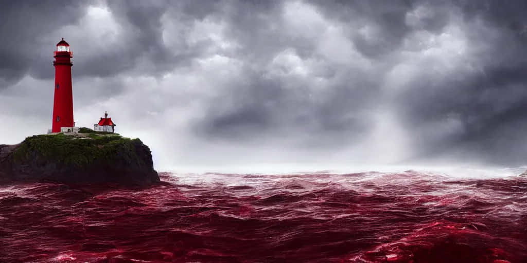 Tumultuous Red Sea Background
