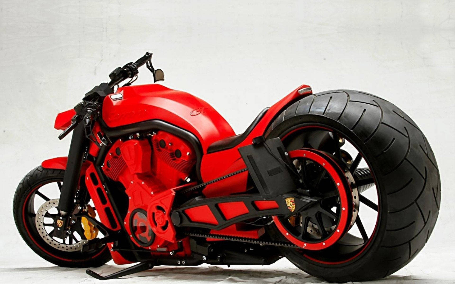 Tuned-up Bobber Motorcycle