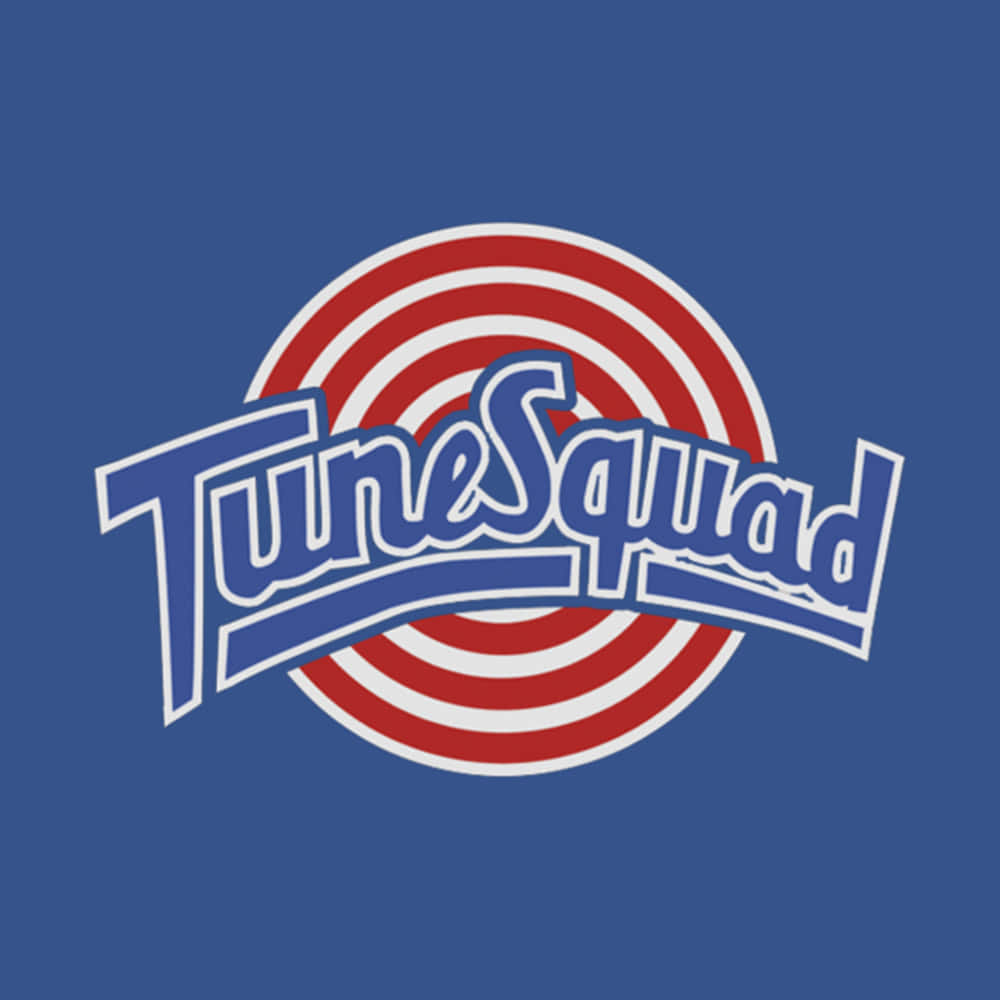 Tunesquad Logo On A Blue Background Background