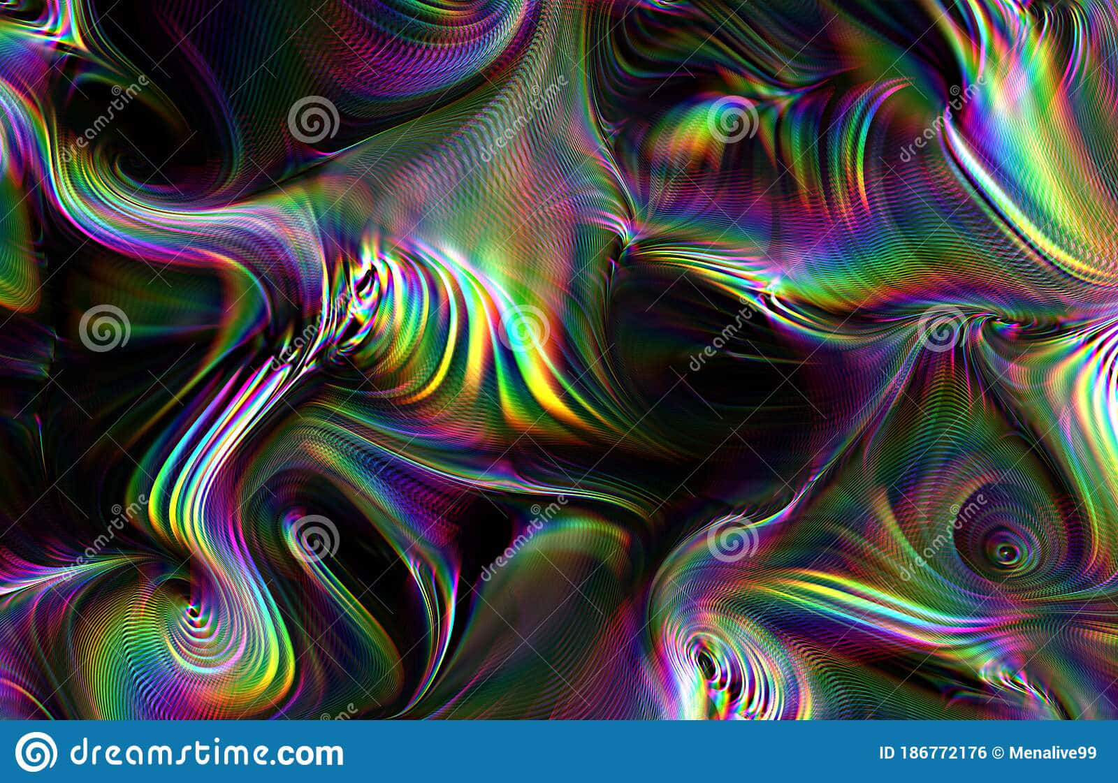 Tunnel Of Psychedelic Colors Background