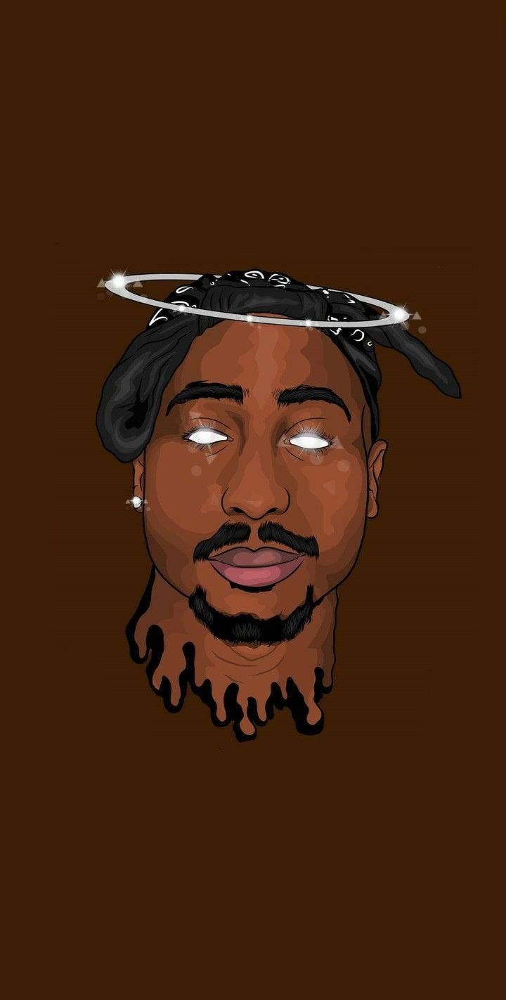 Tupac Amaru Shakur Drip Art