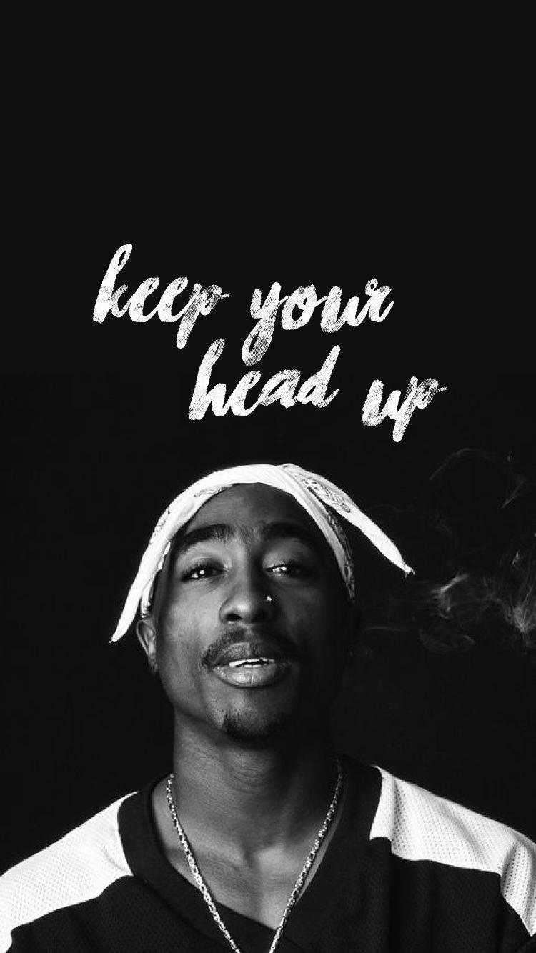 Tupac Inspirational Quote Background