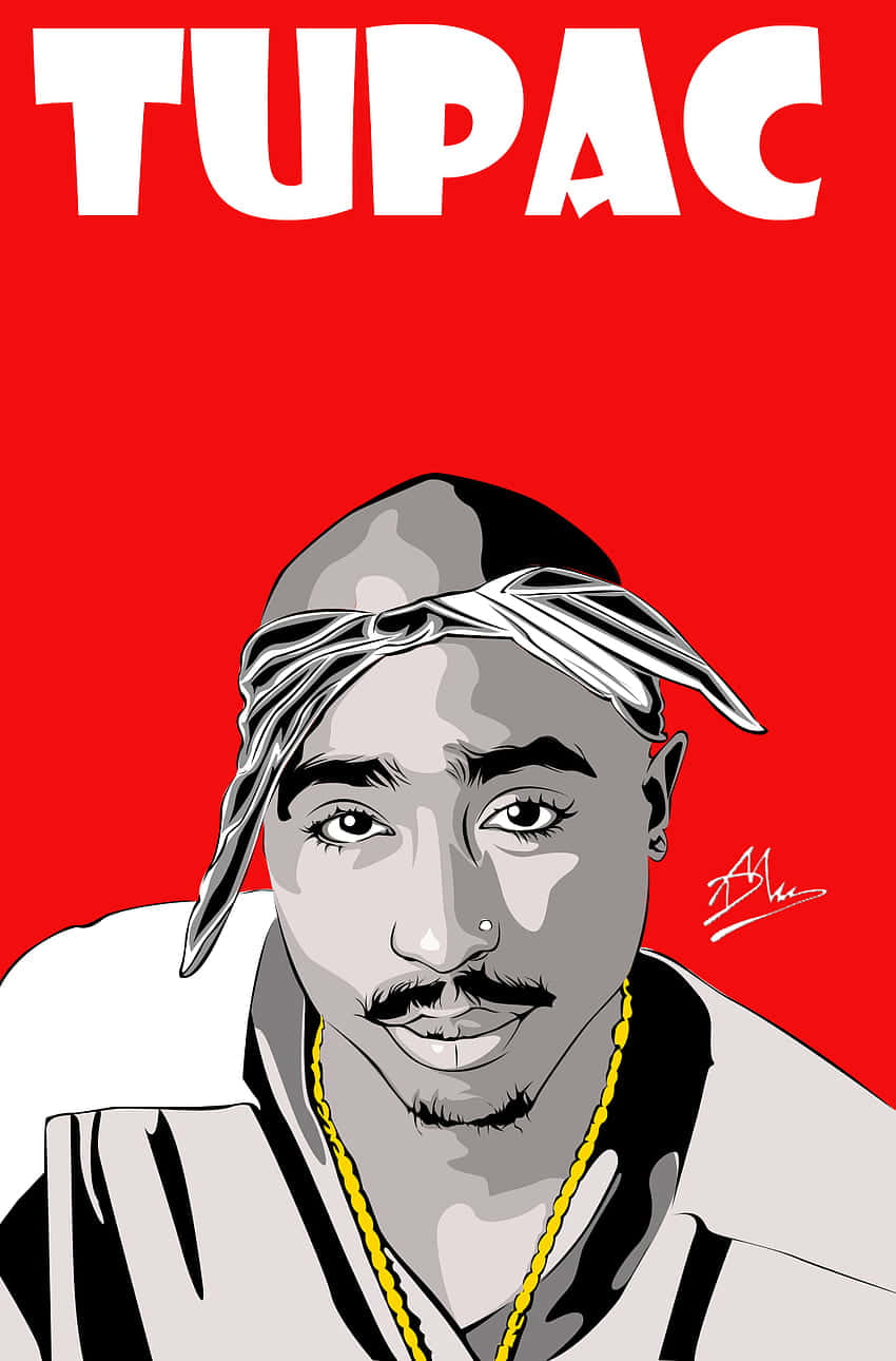Tupac Shakur Caricature