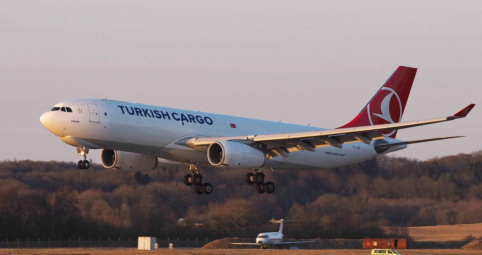 Turkish Airlines Turkish Cargo Airplane Background