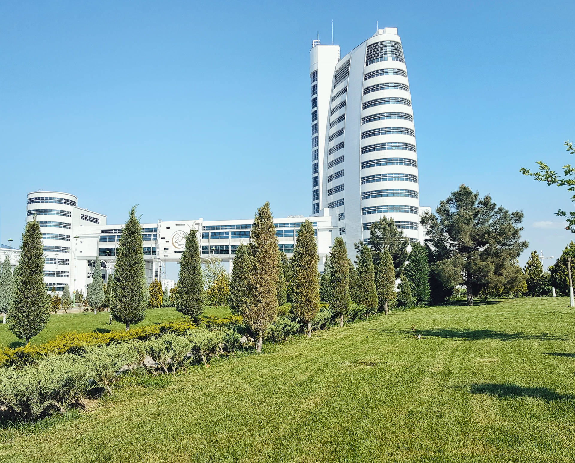 Turkmenistan Ashgabat Buildings Background