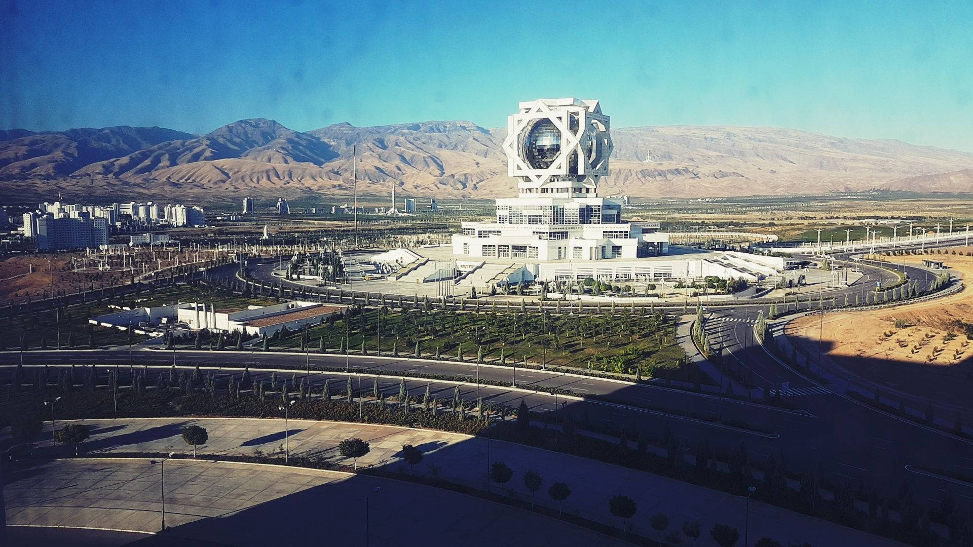 Turkmenistan Ashgabat City Background