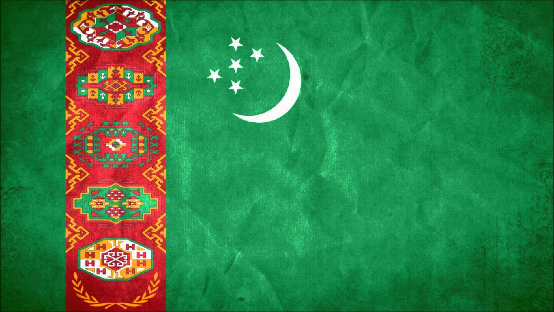 Turkmenistan Flag On Paper