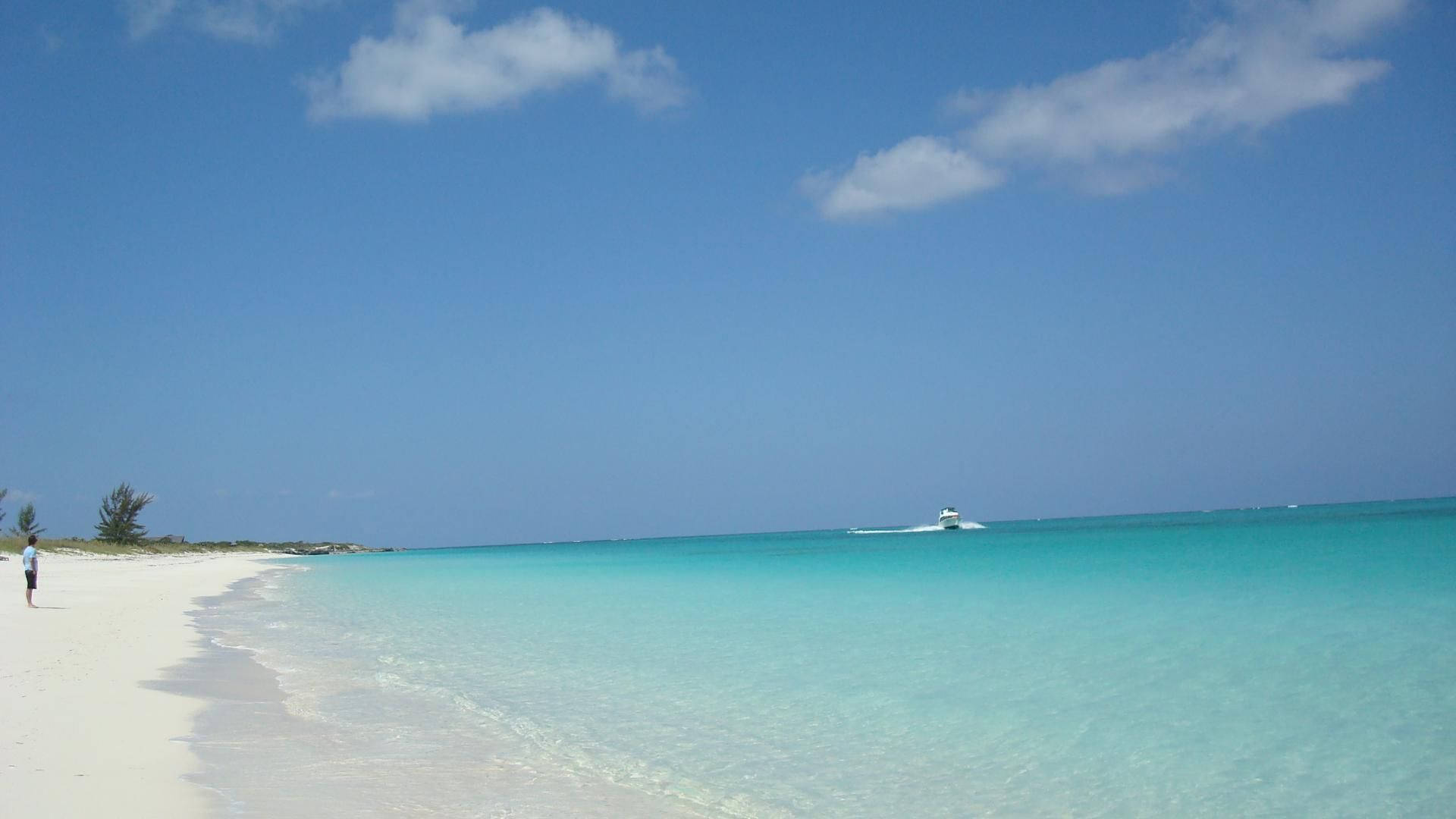 Turks And Caicos Islands Private Boat Background