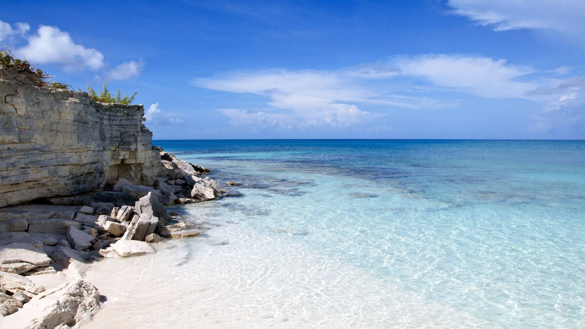Turks And Caicos Rock Island Background