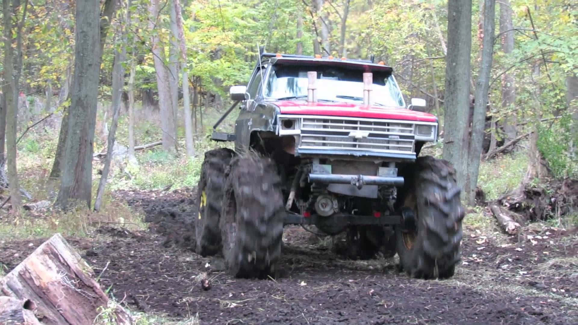 Turn Heads With A Jacked Up Truck Background