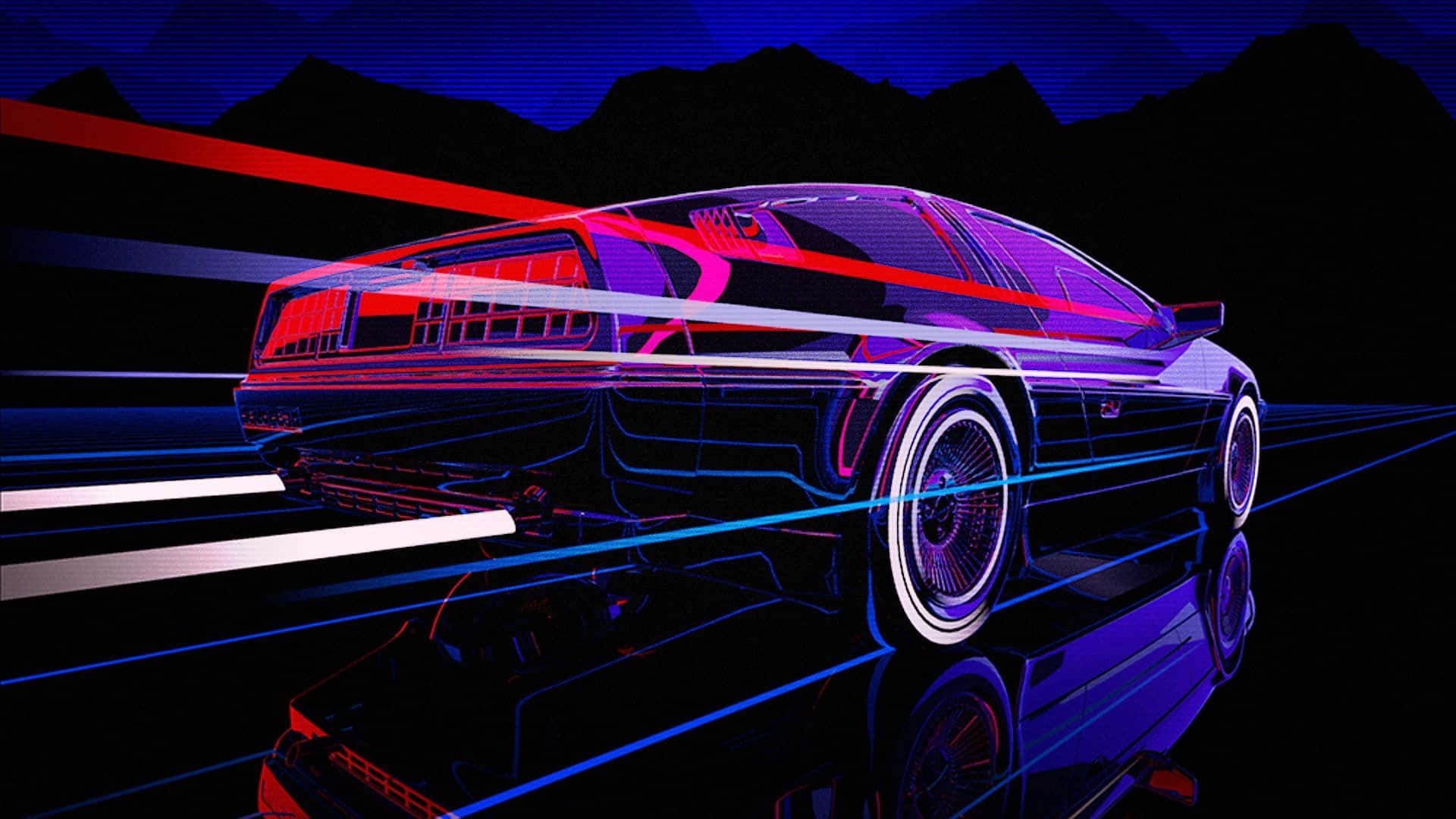 Turn Up The Heat With 80s Neon Background