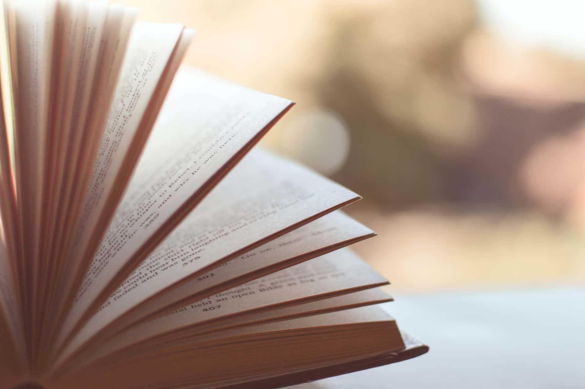 Turning Novel Pages Background