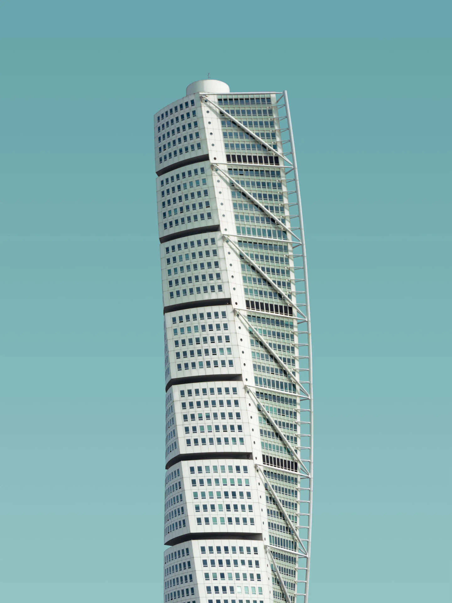 Turning Torso Phone Green Sky Background