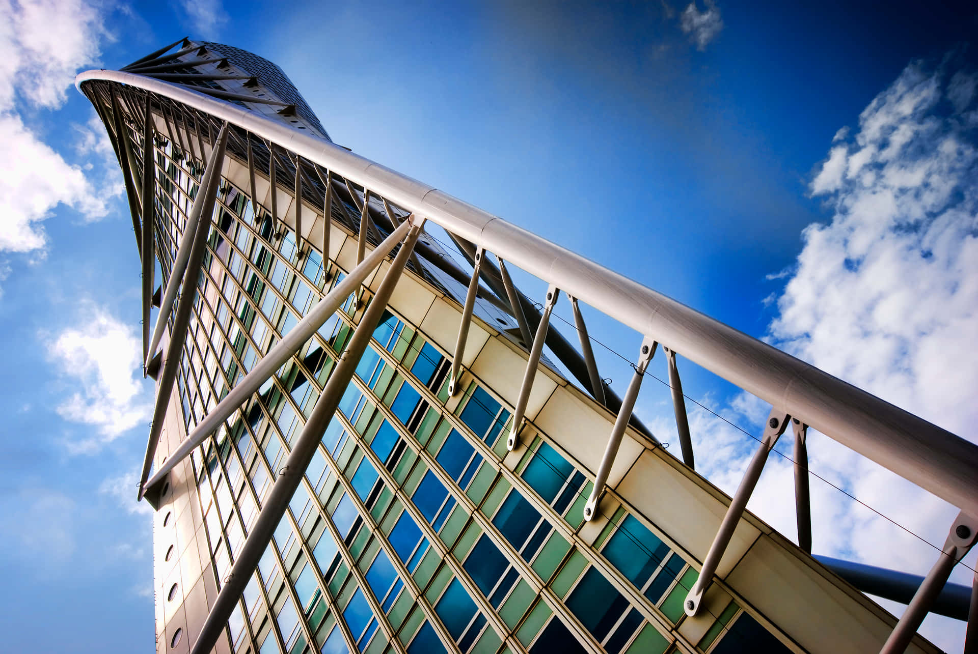 Turning Torso Upwards Angle Background