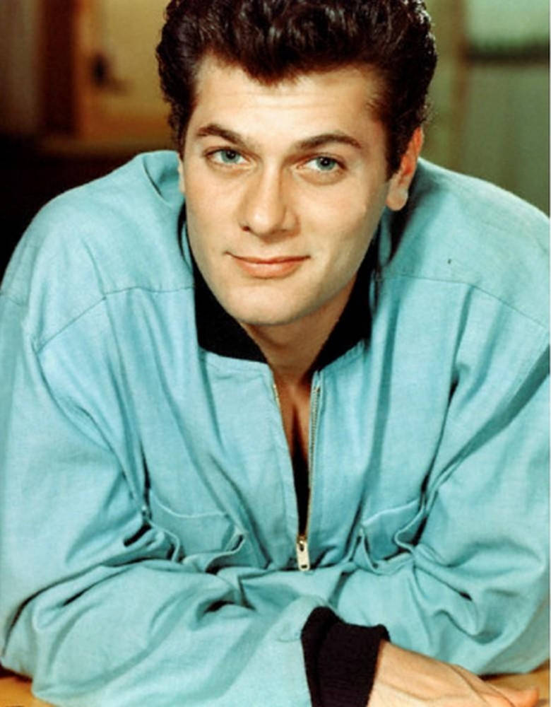 Turquoise Color Jacket Tony Curtis Background